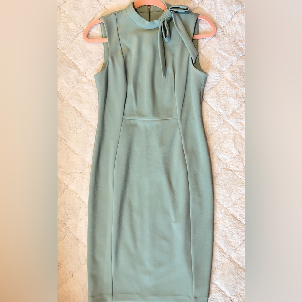 Calvin Klein Sage Green Midi Dress